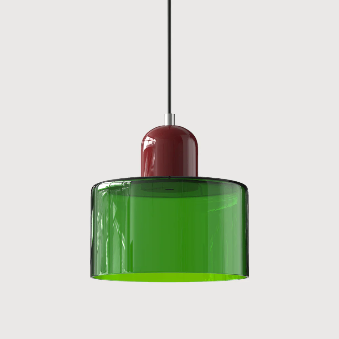 Retro Glass Pendant Light 6 Inch Adjustable 59 Inch Drop | Lumfield
