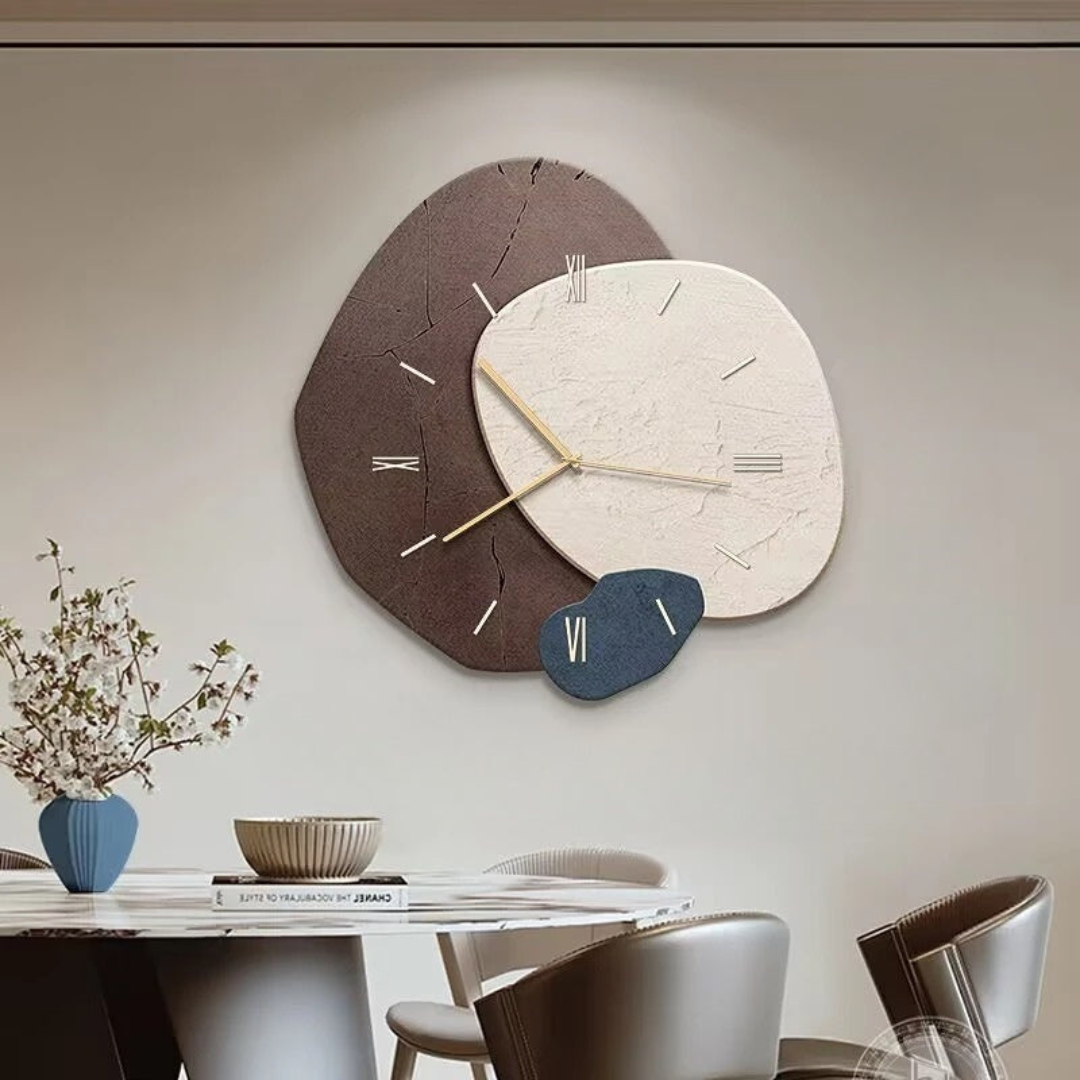 Wooden LED Wall Clock Modern Organic Design Silent Quartz Backlit | Lumfield