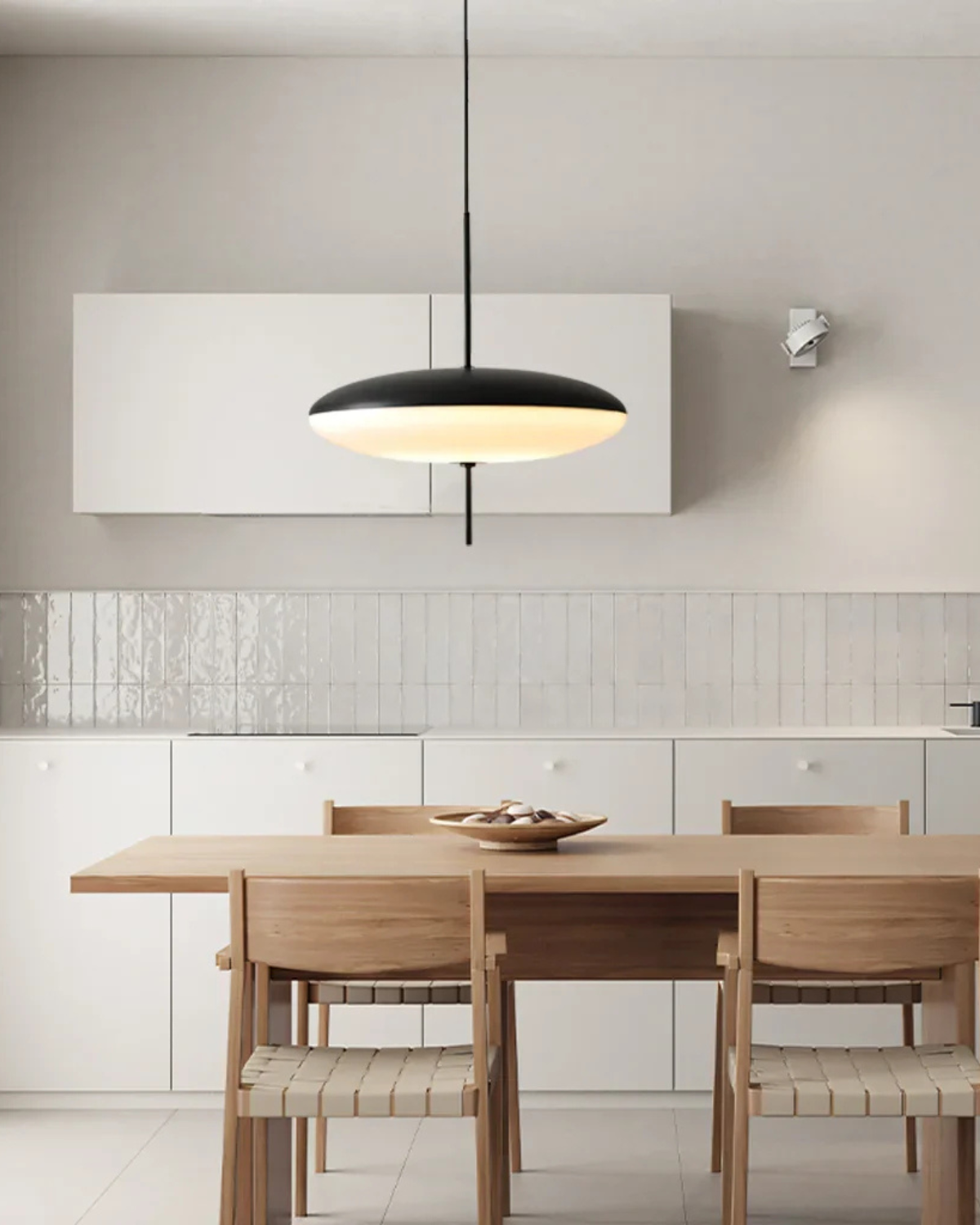 Pendant Light Floating Acrylic Metal Two-Tone Minimalist Modern Dining Room Living Room | Lumfield