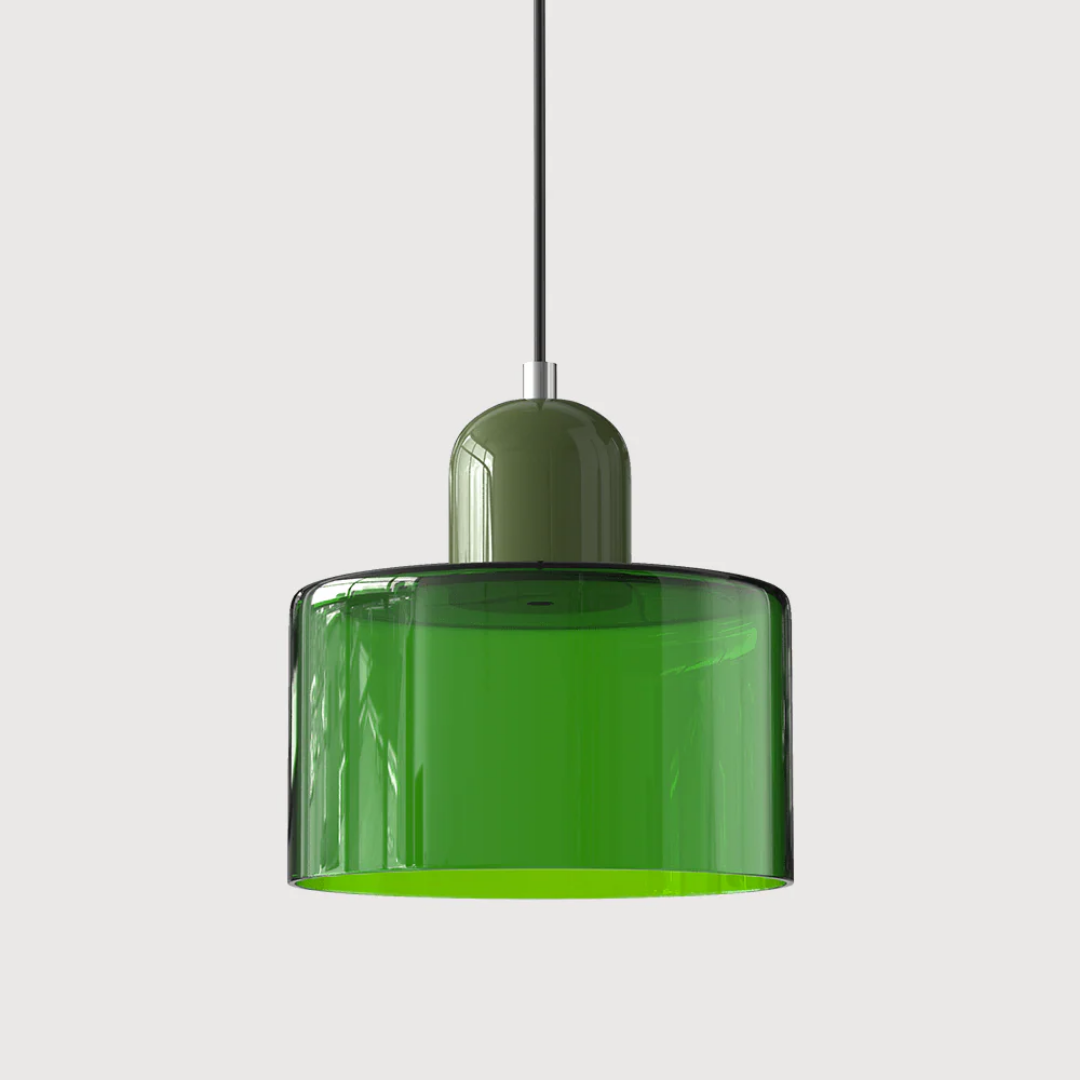 Retro Glass Pendant Light 6 Inch Adjustable 59 Inch Drop | Lumfield