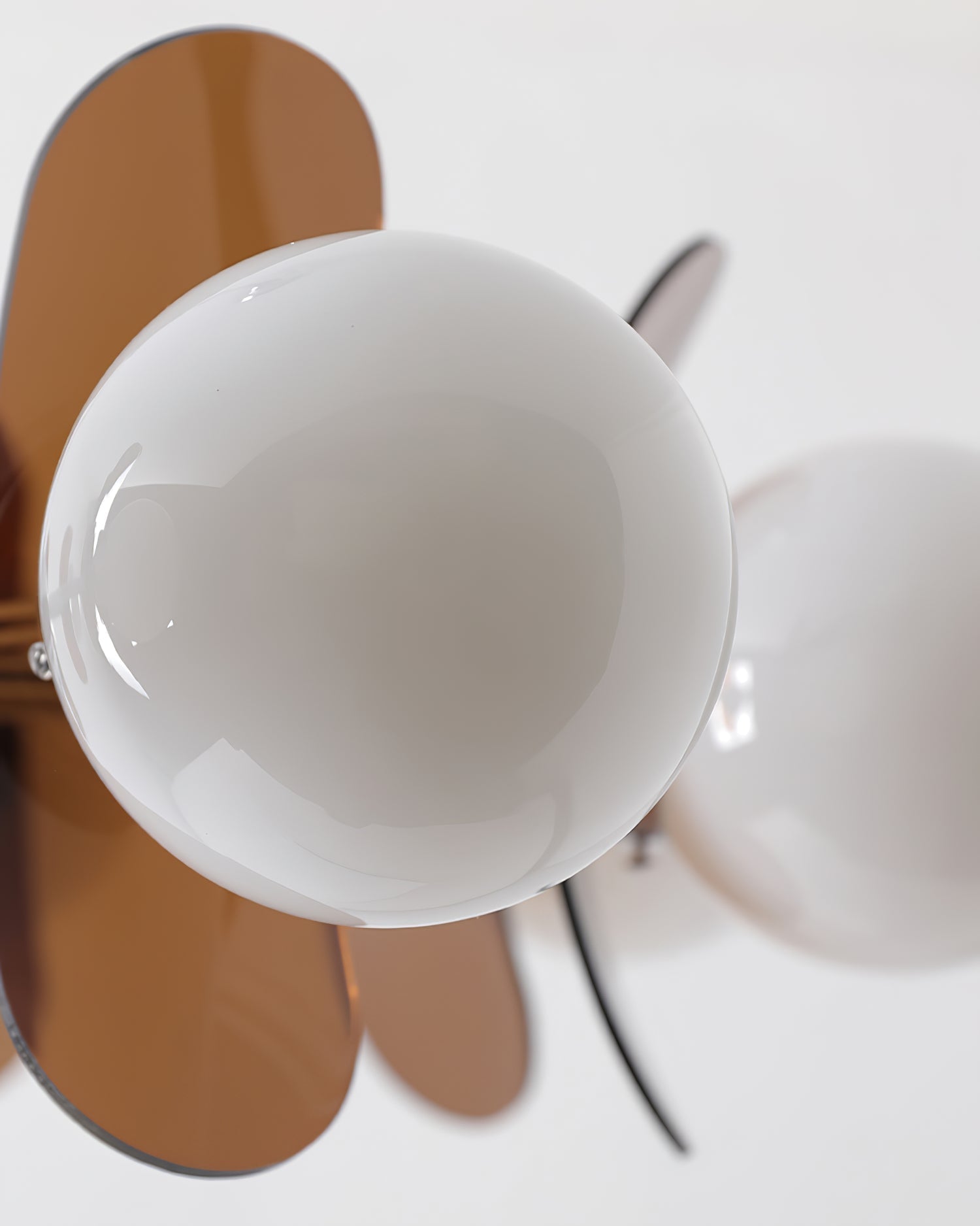 Sputnik Chandelier Chrome Iron Colored Acrylic White Glass Multi-Light Modern Dining Room Living Room | Lumfield