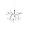 Heracleum Chandelier Organic LED Branch Design Black Rose Gold White Dimmable Remote High Ceiling | Lumfield