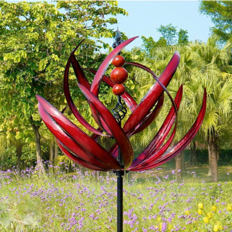 Metal Garden Wind Spinner Outdoor Decorative Yard Art Weather Resistant | Lumfield