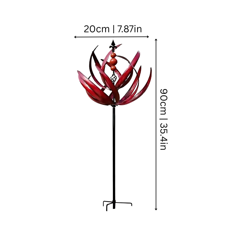 Metal Garden Wind Spinner Outdoor Decorative Yard Art Weather Resistant | Lumfield