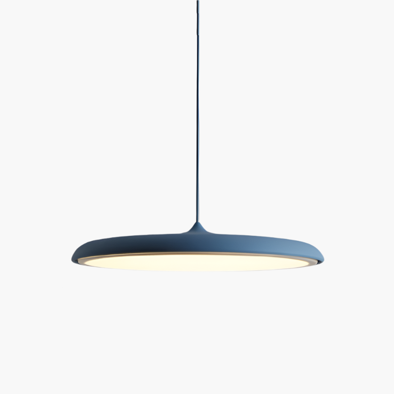 Scandinavian Ultra Thin Disc Pendant Light Diffused LED Modern Interior 25cm 40cm | Lumfield