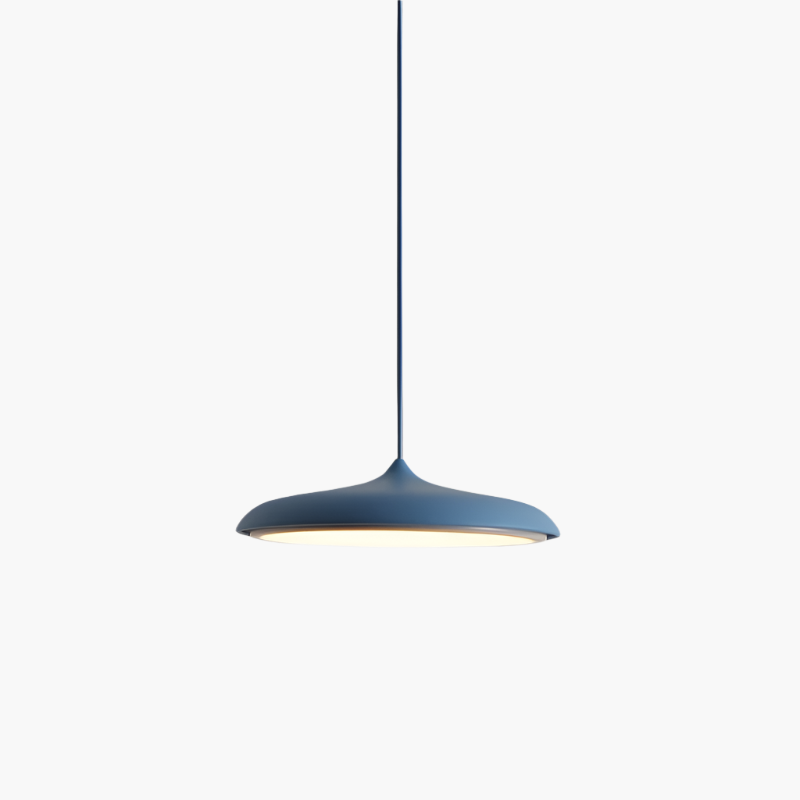 Scandinavian Ultra Thin Disc Pendant Light Diffused LED Modern Interior 25cm 40cm | Lumfield