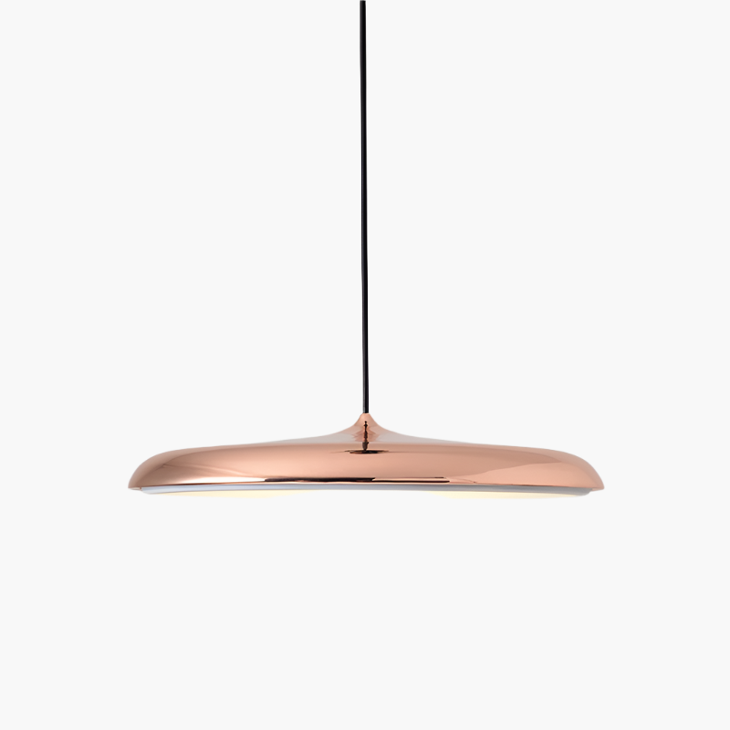Scandinavian Ultra Thin Disc Pendant Light Diffused LED Modern Interior 25cm 40cm | Lumfield