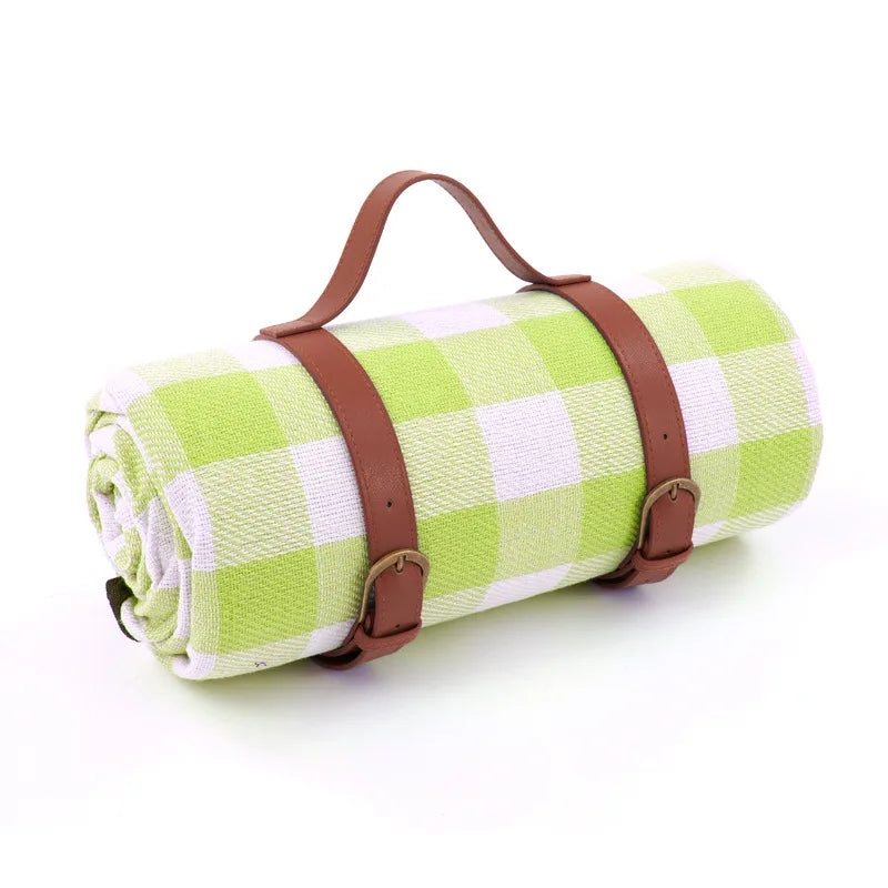 Waterproof Picnic Blanket Checkered With Carry Strap 59x79 Or 79x79 Inch | Lumfield