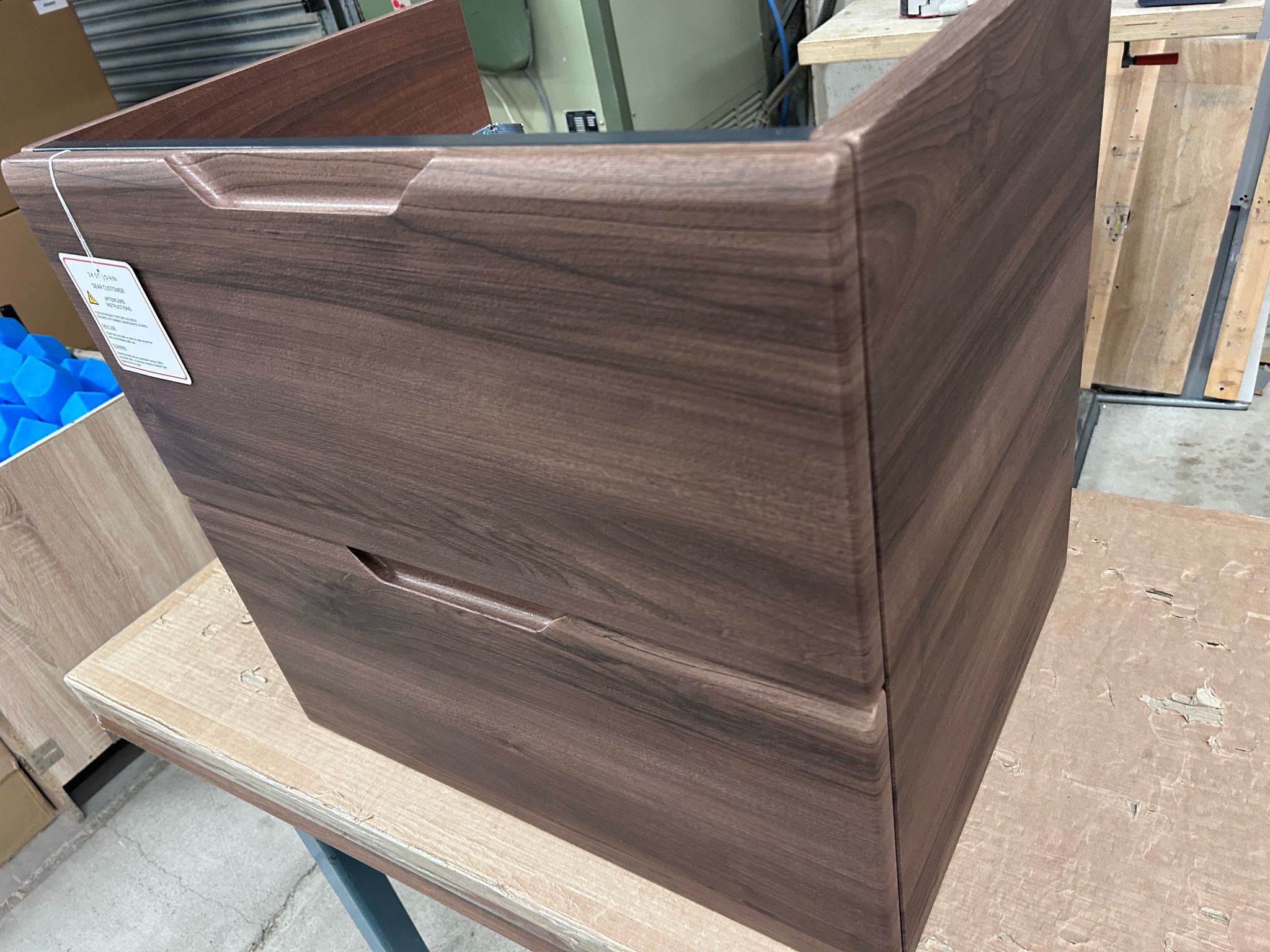 Floating Bathroom Vanity Walnut 24 Inch Soft Close Sink | Lumfield