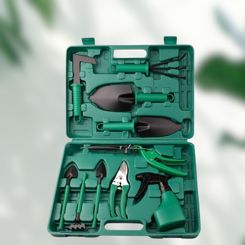 Garden Tool Set 10 Piece Stainless Steel With Storage Case | Lumfield