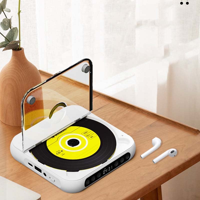 Portable CD Player Bluetooth 5.3 Rechargeable 2000mAh USB-C MP3 Wireless Headphones Speakers | Lumfield