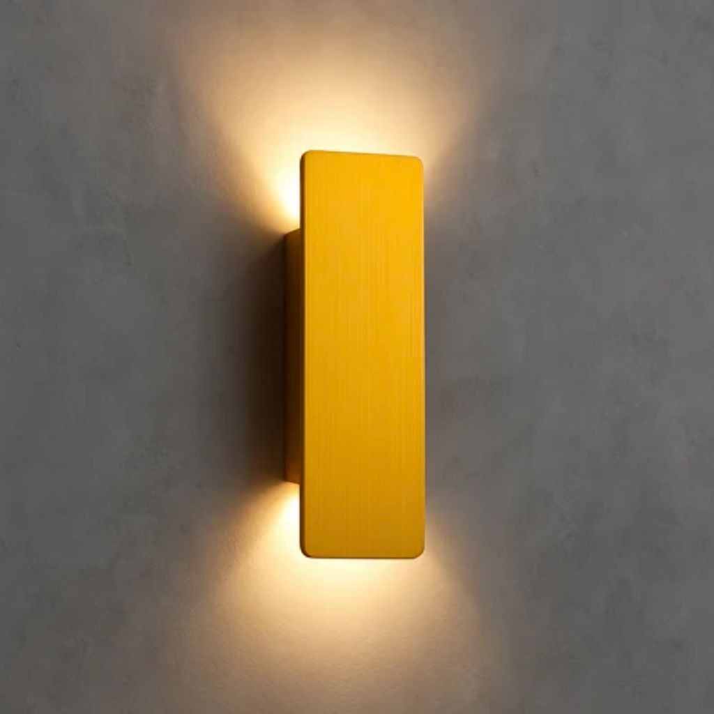 Gold Outdoor Wall Light LED Waterproof Aluminum 8 16 24 Inch | Lumfield