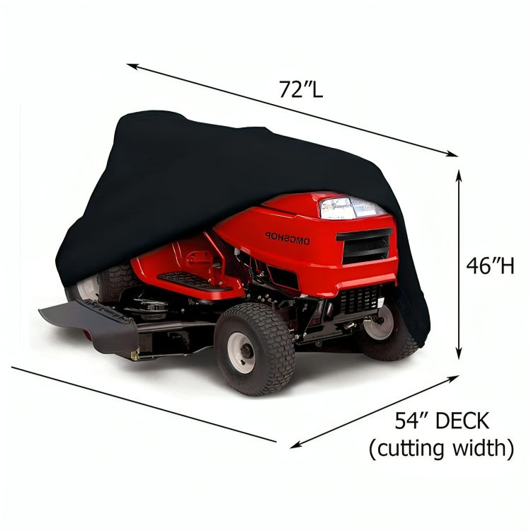 Lawn Mower Cover Waterproof 420D Heavy Duty Universal Black | Lumfield