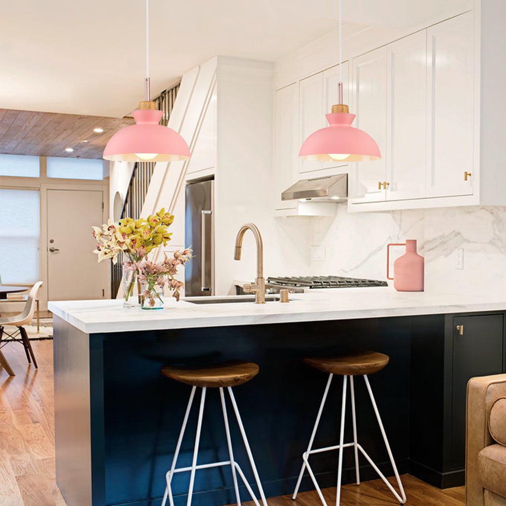 Pendant Light Modern Dome Metal Adjustable 11 Inch Kitchen | Lumfield