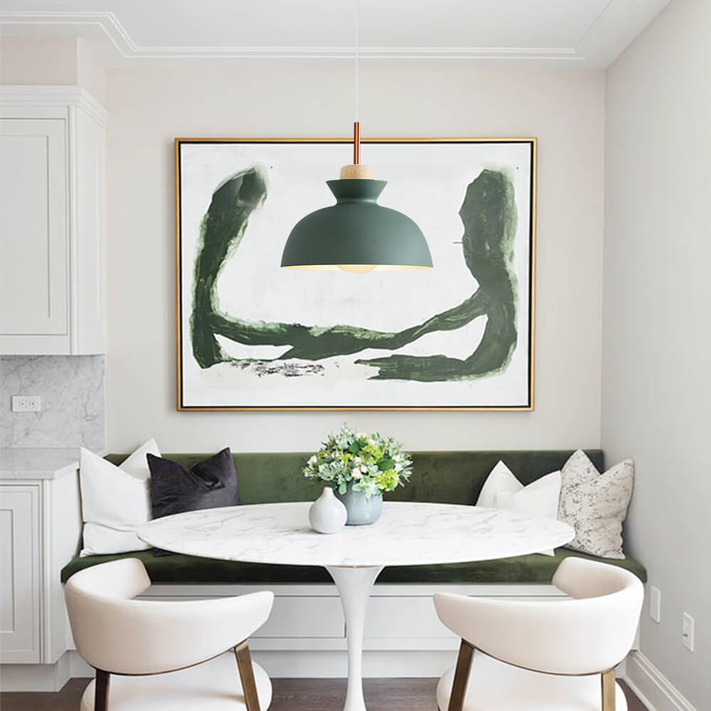 Pendant Light Modern Dome Metal Adjustable 11 Inch Kitchen | Lumfield