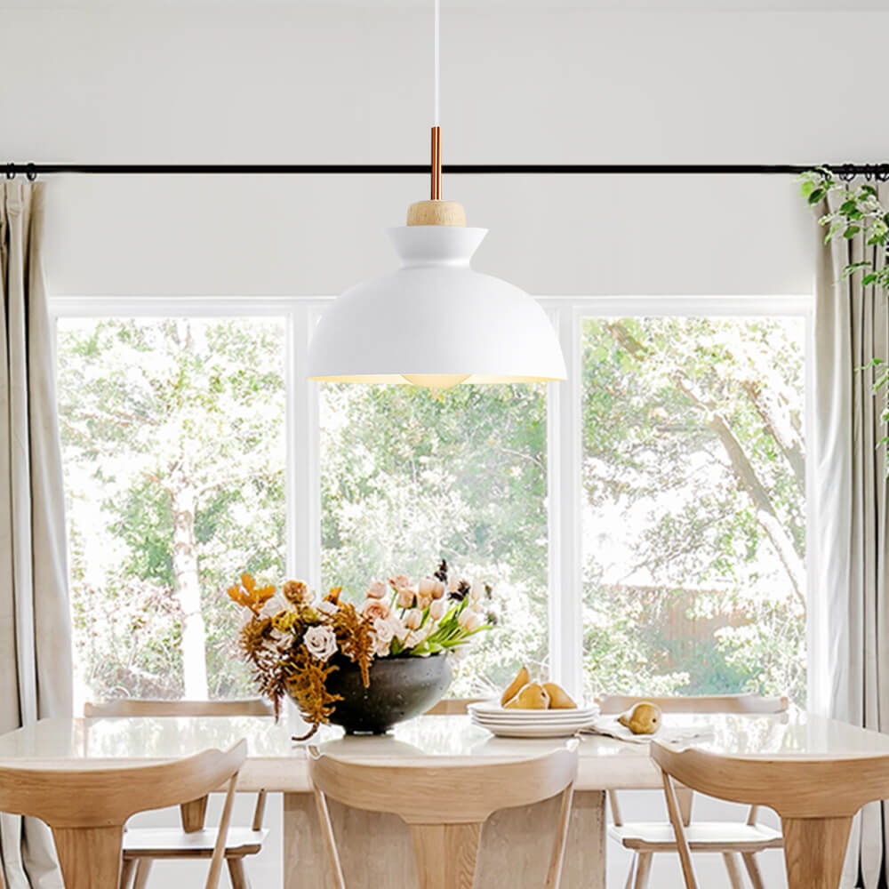 Pendant Light Modern Dome Metal Adjustable 11 Inch Kitchen | Lumfield