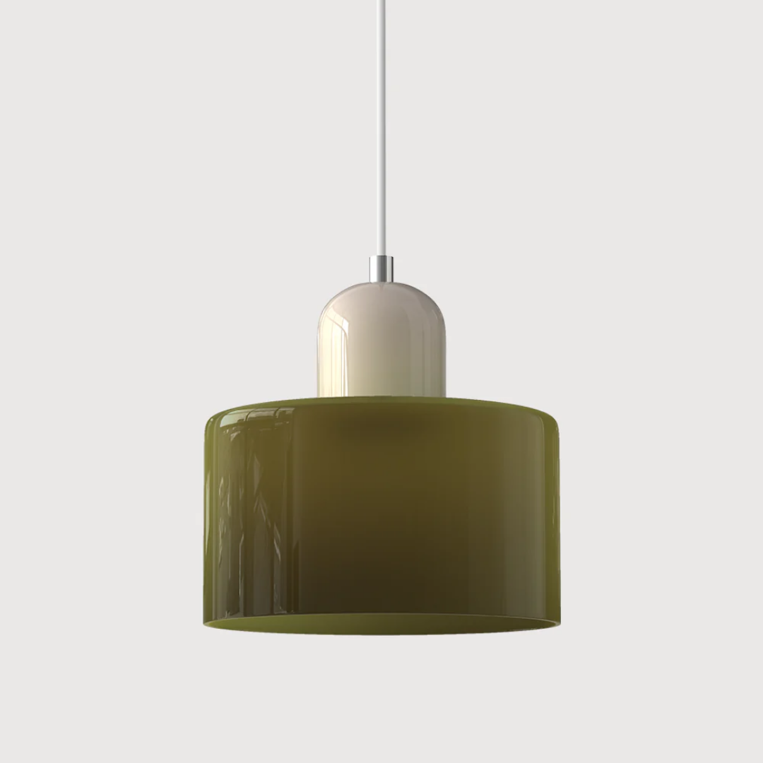 Retro Glass Pendant Light 6 Inch Adjustable 59 Inch Drop | Lumfield