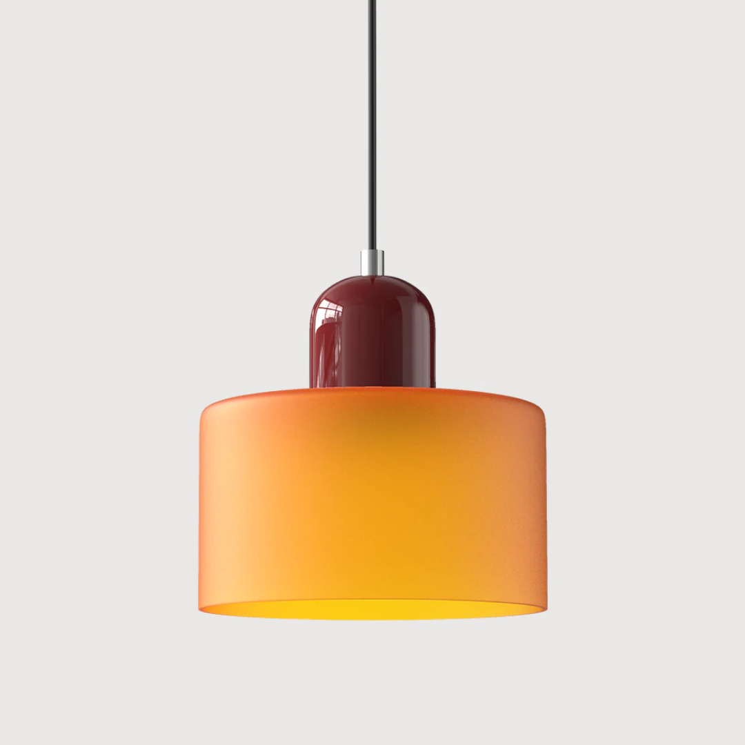 Retro Glass Pendant Light 6 Inch Adjustable 59 Inch Drop | Lumfield