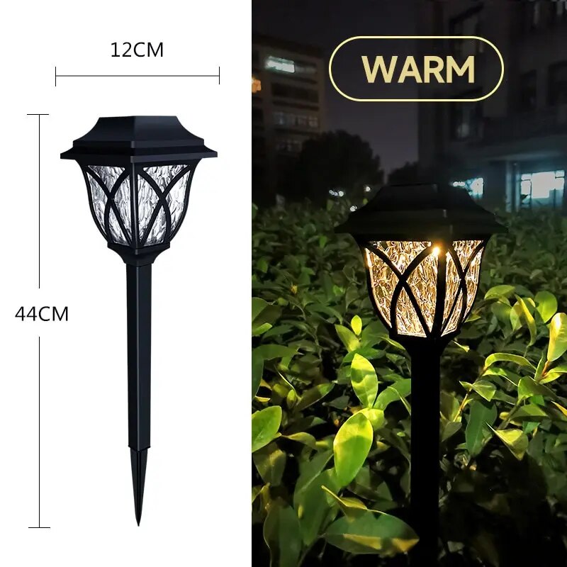 Solar Pathway Lights 4 Pack 17 Inch LED Waterproof Garden | Lumfield