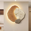Wooden LED Wall Clock Modern Organic Design Silent Quartz Backlit | Lumfield