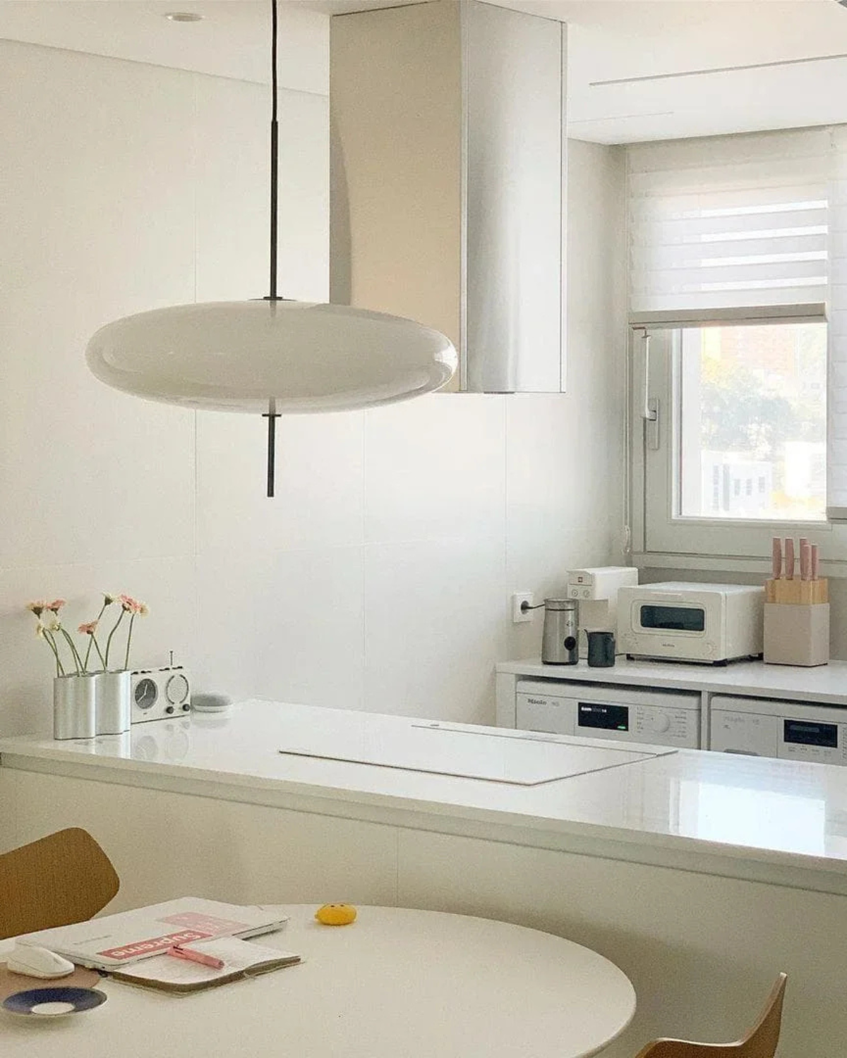 Pendant Light Floating Acrylic Metal Two-Tone Minimalist Modern Dining Room Living Room | Lumfield