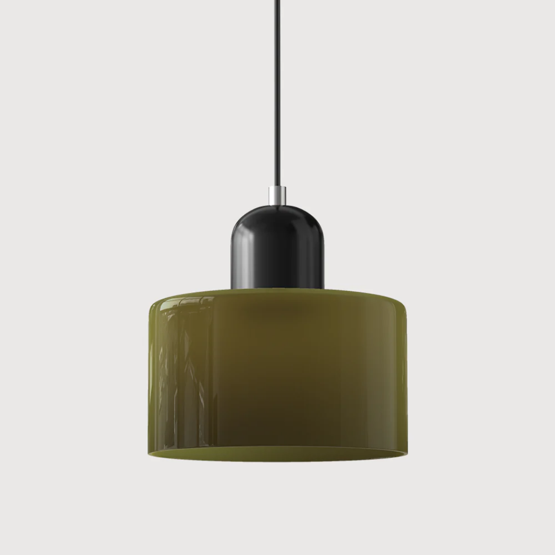 Retro Glass Pendant Light 6 Inch Adjustable 59 Inch Drop | Lumfield
