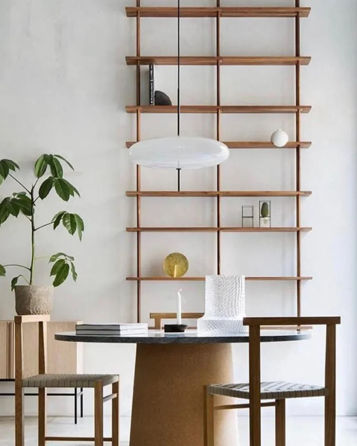 Pendant Light Floating Acrylic Metal Two-Tone Minimalist Modern Dining Room Living Room | Lumfield