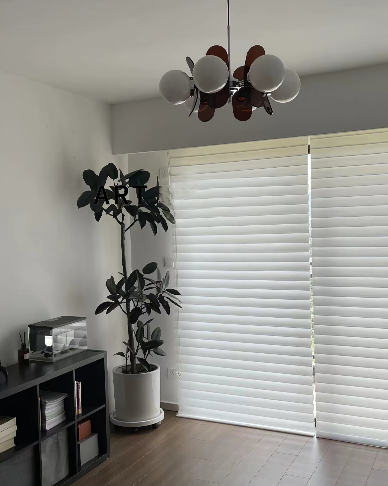 Sputnik Chandelier Chrome Iron Colored Acrylic White Glass Multi-Light Modern Dining Room Living Room | Lumfield