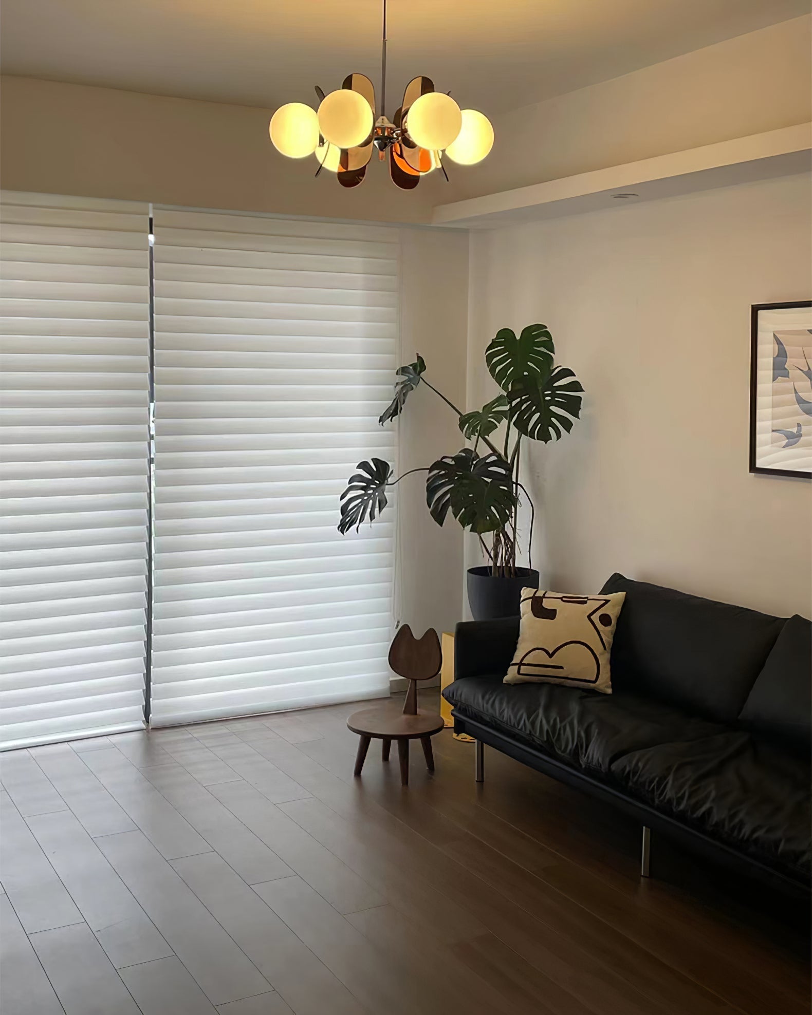 Sputnik Chandelier Chrome Iron Colored Acrylic White Glass Multi-Light Modern Dining Room Living Room | Lumfield