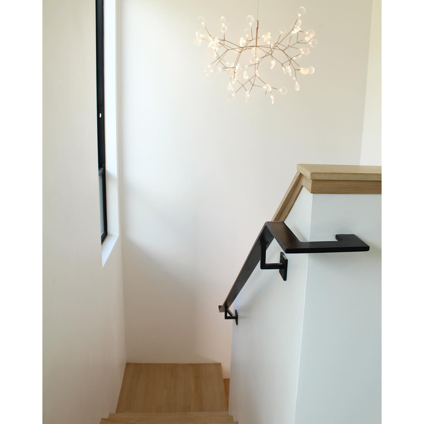Heracleum Chandelier Organic LED Branch Design Black Rose Gold White Dimmable Remote High Ceiling | Lumfield