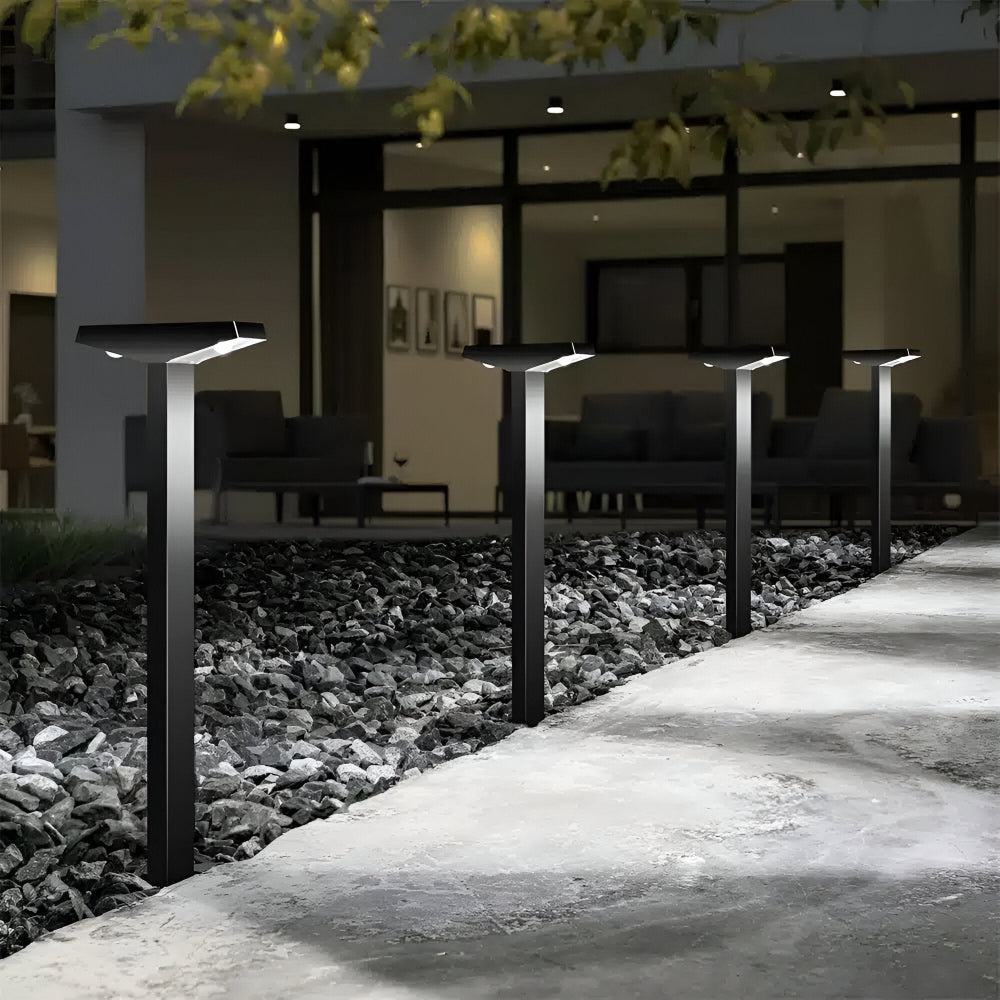 Solar Pathway Lights 4 Pack Waterproof IP65 24 Inch Outdoor | Lumfield