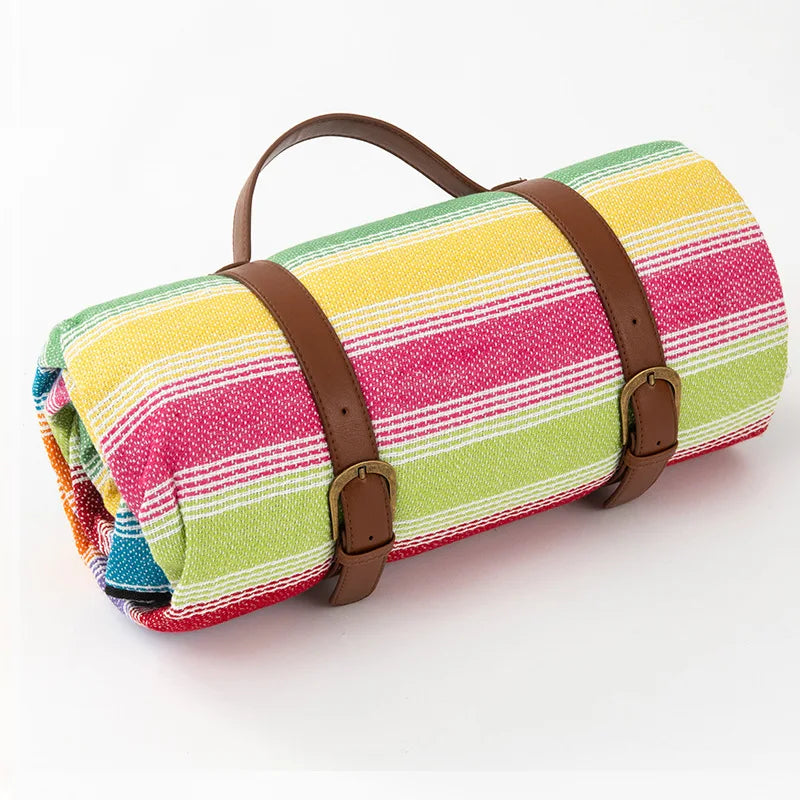 Waterproof Picnic Blanket Checkered With Carry Strap 59x79 Or 79x79 Inch | Lumfield