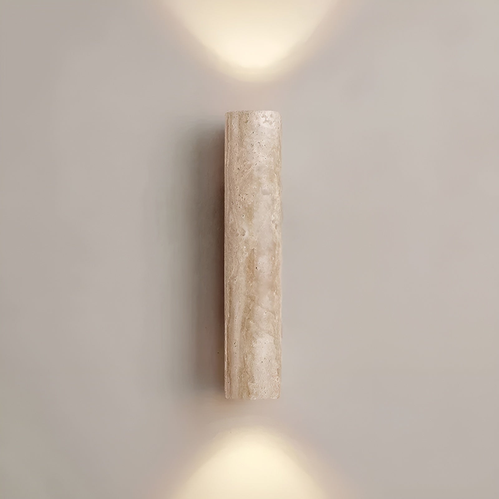 Travertine Wall Light Natural Stone LED Modern Indoor Sconce 11 Inch 12.6 Inch | Lumfield