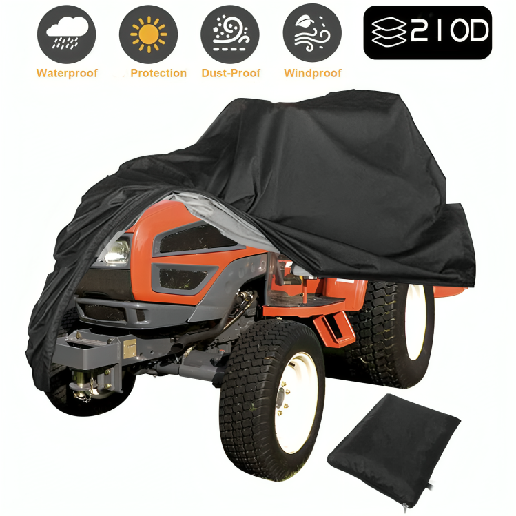Lawn Mower Cover Waterproof 420D Heavy Duty Universal Black | Lumfield