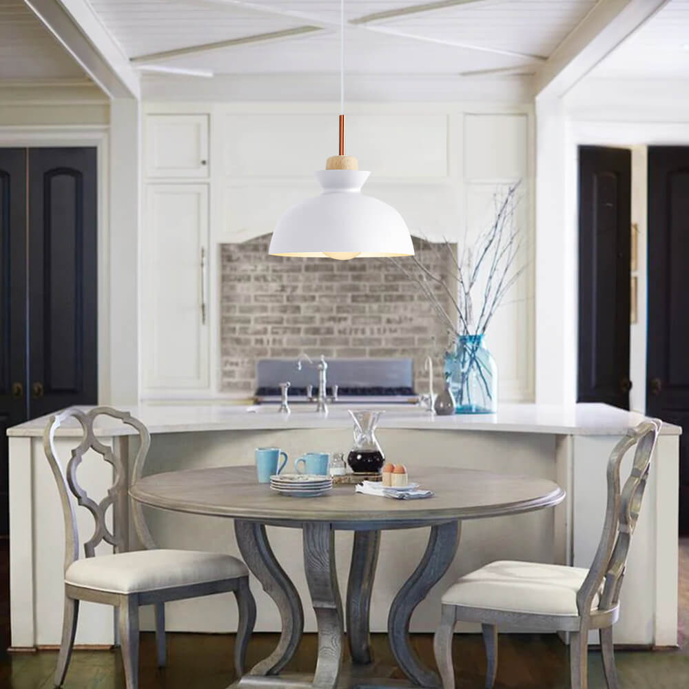 Pendant Light Modern Dome Metal Adjustable 11 Inch Kitchen | Lumfield